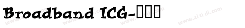 Broadband ICG字体转换